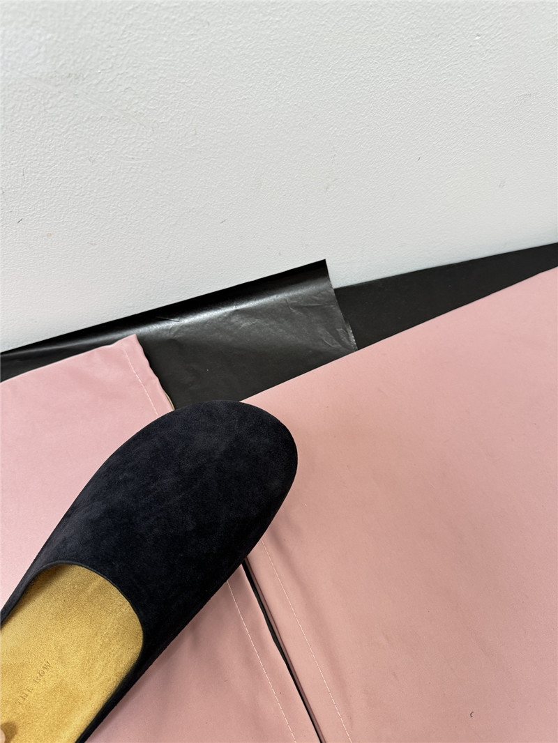 The R0w hugo suede mules black