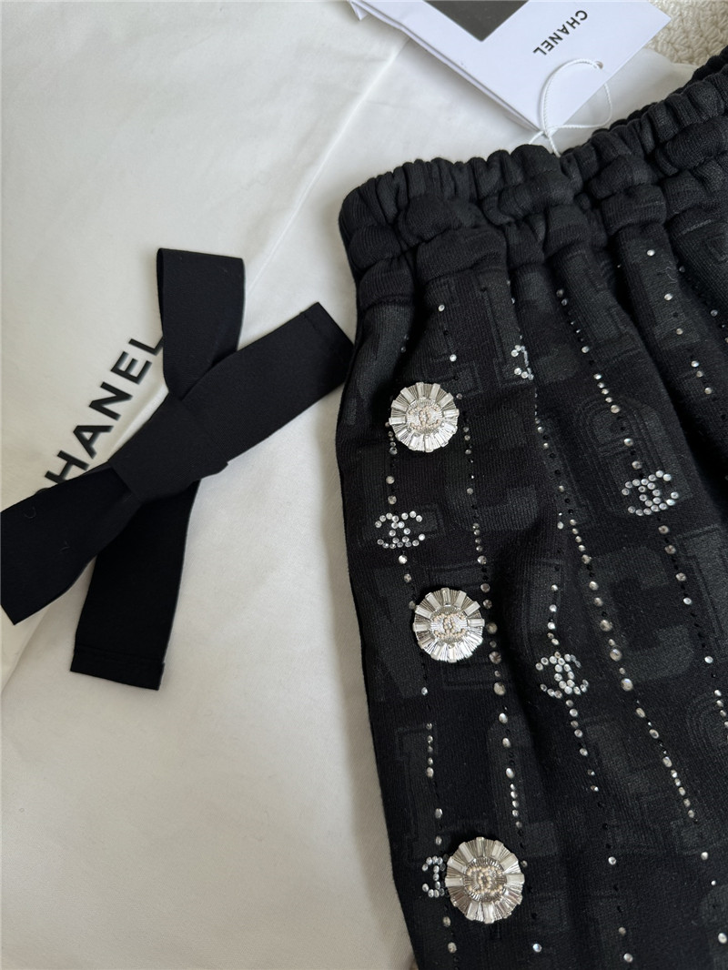 Ch**el studded top + shorts replica clothing sites