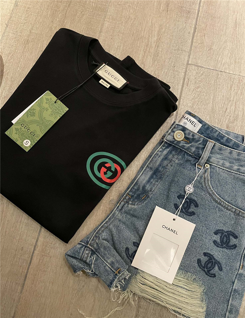 Gvc*1 pure cotton short sleeve replica designer clothes