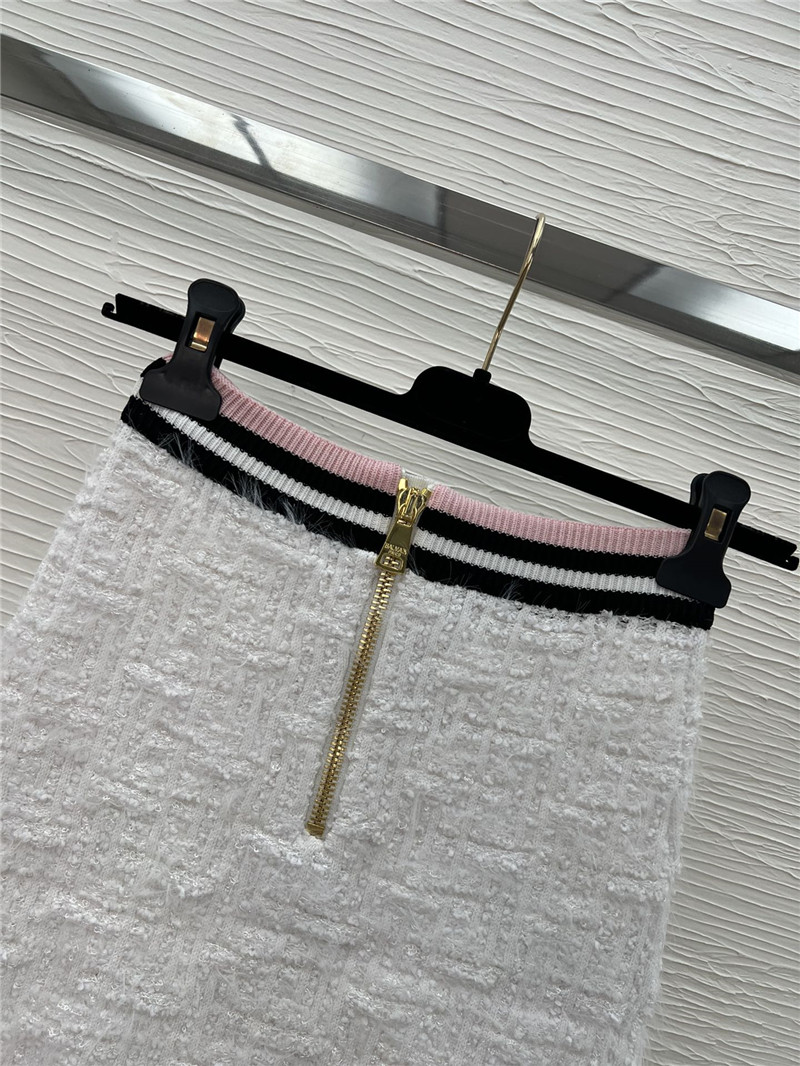 Balmain striped pink short sleeve + skirt replicas clothes