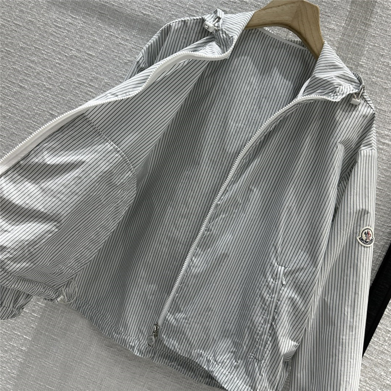 Moncler casual striped light windbreaker replica designer clothes