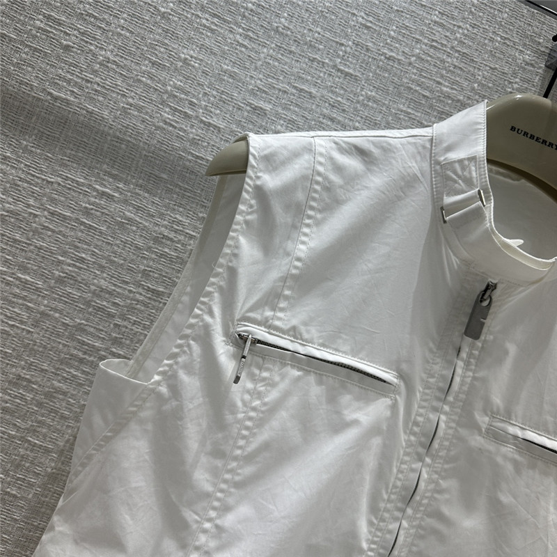 Bv*b*rry stand collar sleeveless shirt replica designer clothes