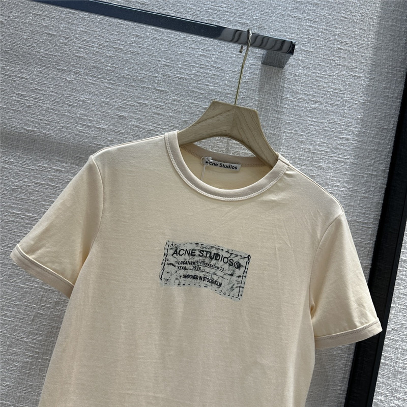 Acne Studios Minimal Logo Print T-Shirt