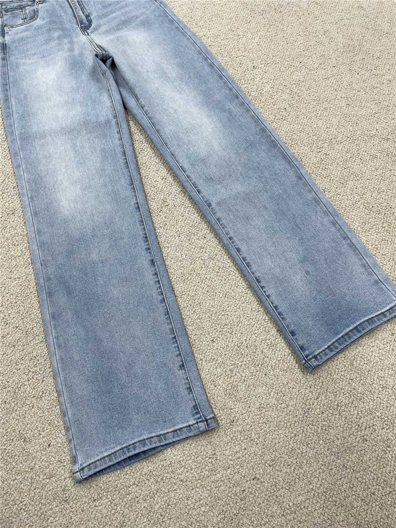 Va1e*ntin0 high waist straight jeans replica clothes