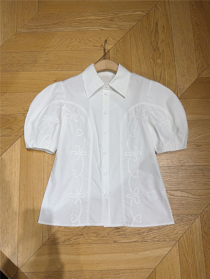 Chloé puff sleeve lapel shirt replica clothes