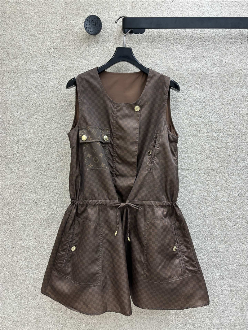 l0vis Vvtt0n lv drawstring dress replica clothes
