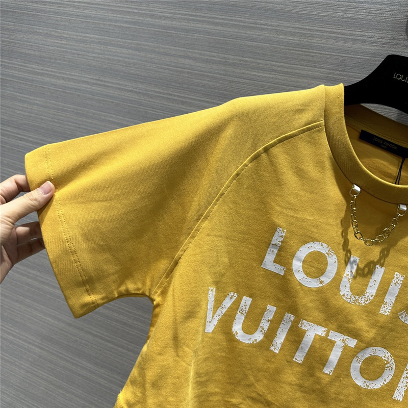 l0vis Vvtt0n lv yellow slit short t replica clothing sites