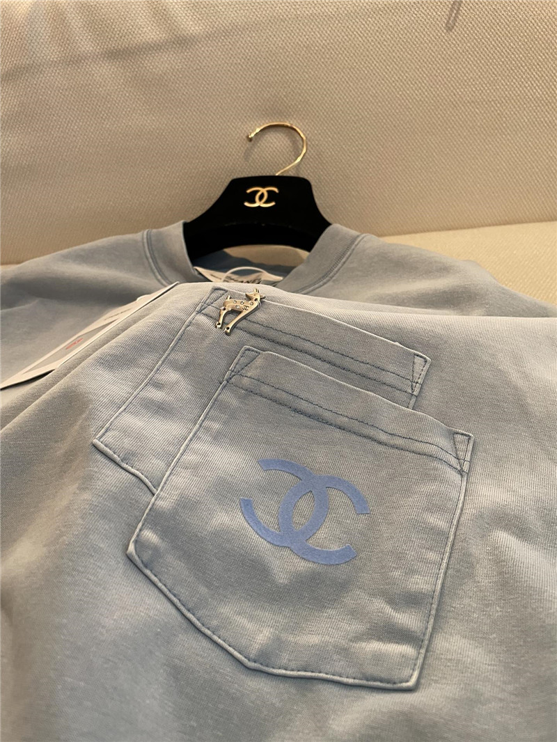 Ch**el new style fried color short sleeve replicas clothes