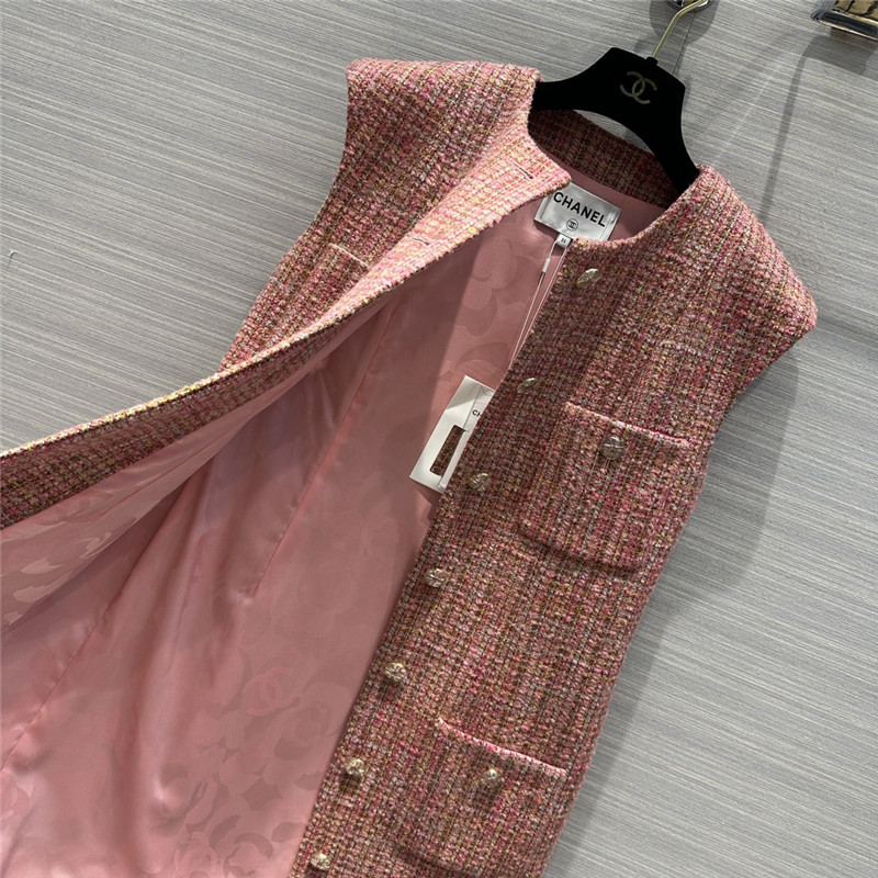 Ch**el woven tweed dress replica d&g clothing