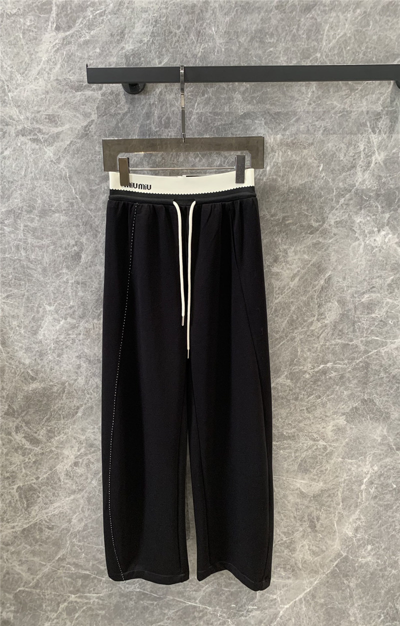 M1um1u elastic waist casual pants replicas clothes