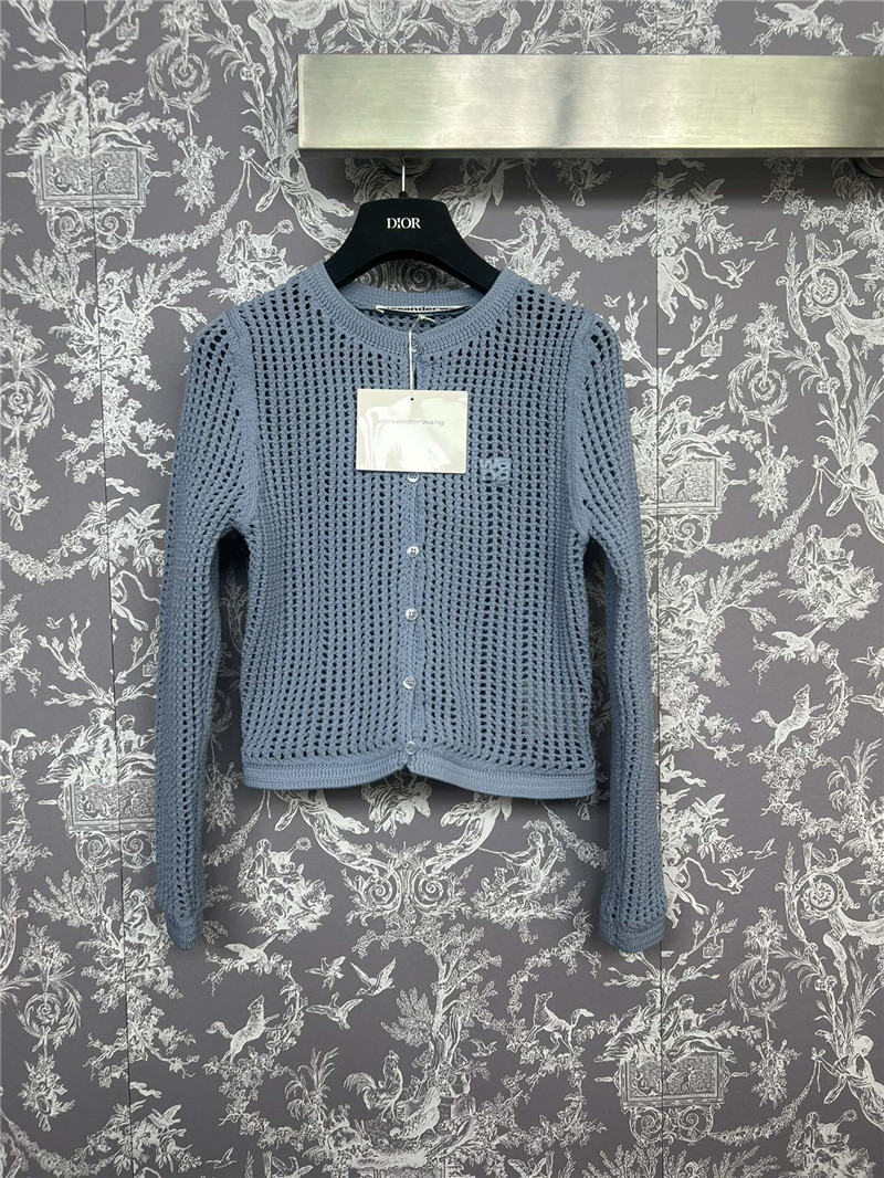 A1exa*der wang hollow knitted cardigan