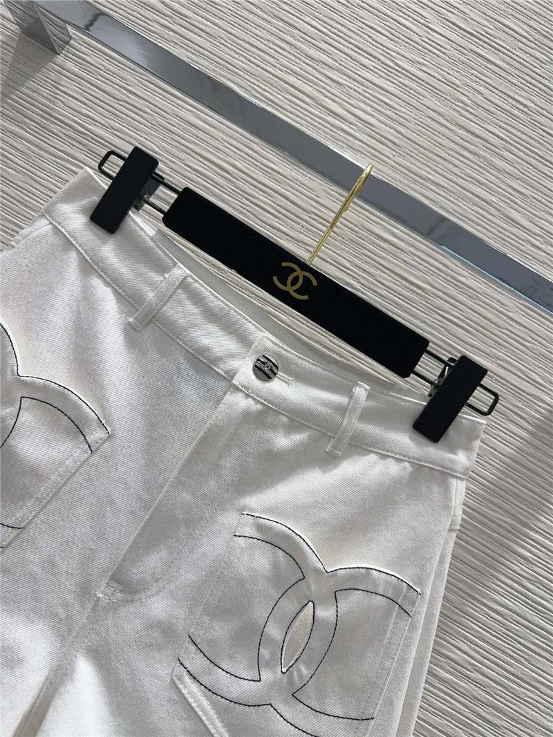 Ch**el denim denim shorts replica designer clothing websites