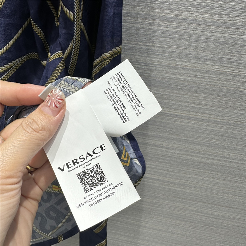 Versace chain printed silk shirt replica clothing sites
