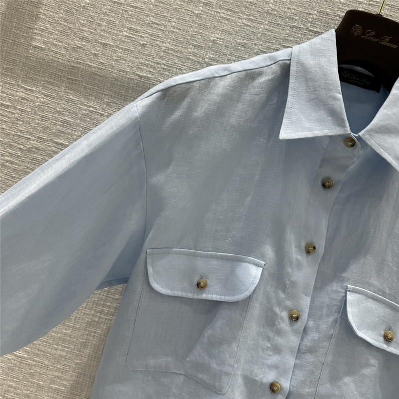 L0r0 P1ana linen shirt replica designer clothing websites