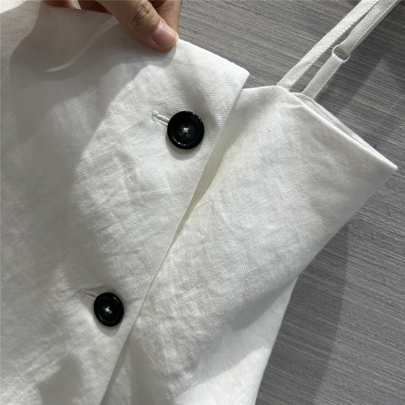 acne studios irregular hem design tube top suspender