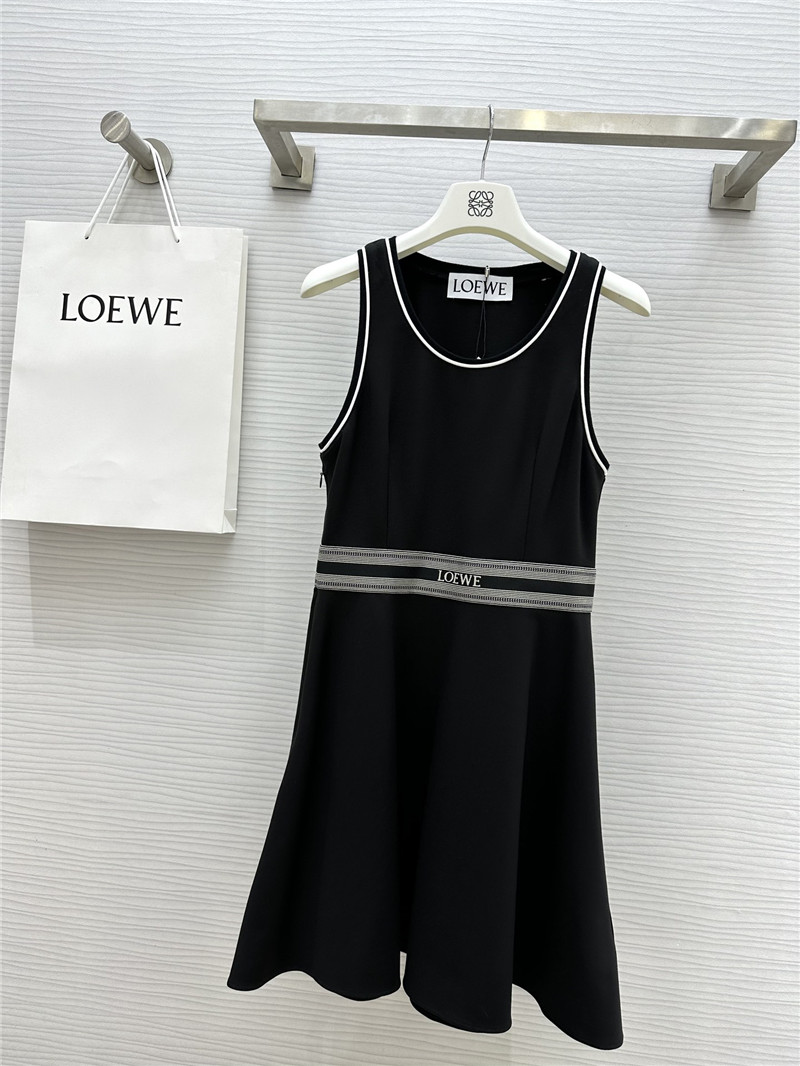 L0ew* logo elastic waist sleeveless dress replica clothing