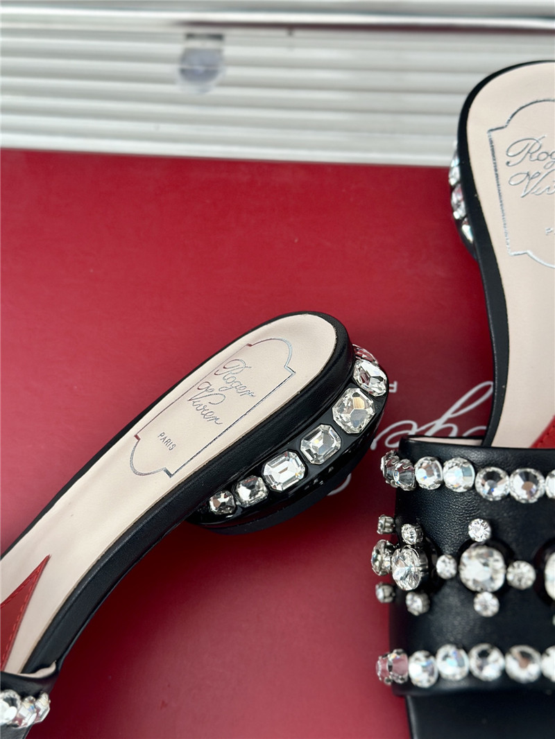 roger u1u1er leather disco 25 mules