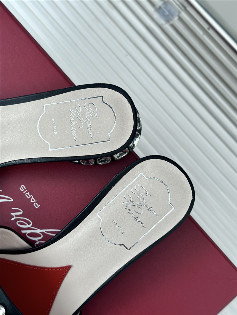 roger u1u1er leather disco 25 mules