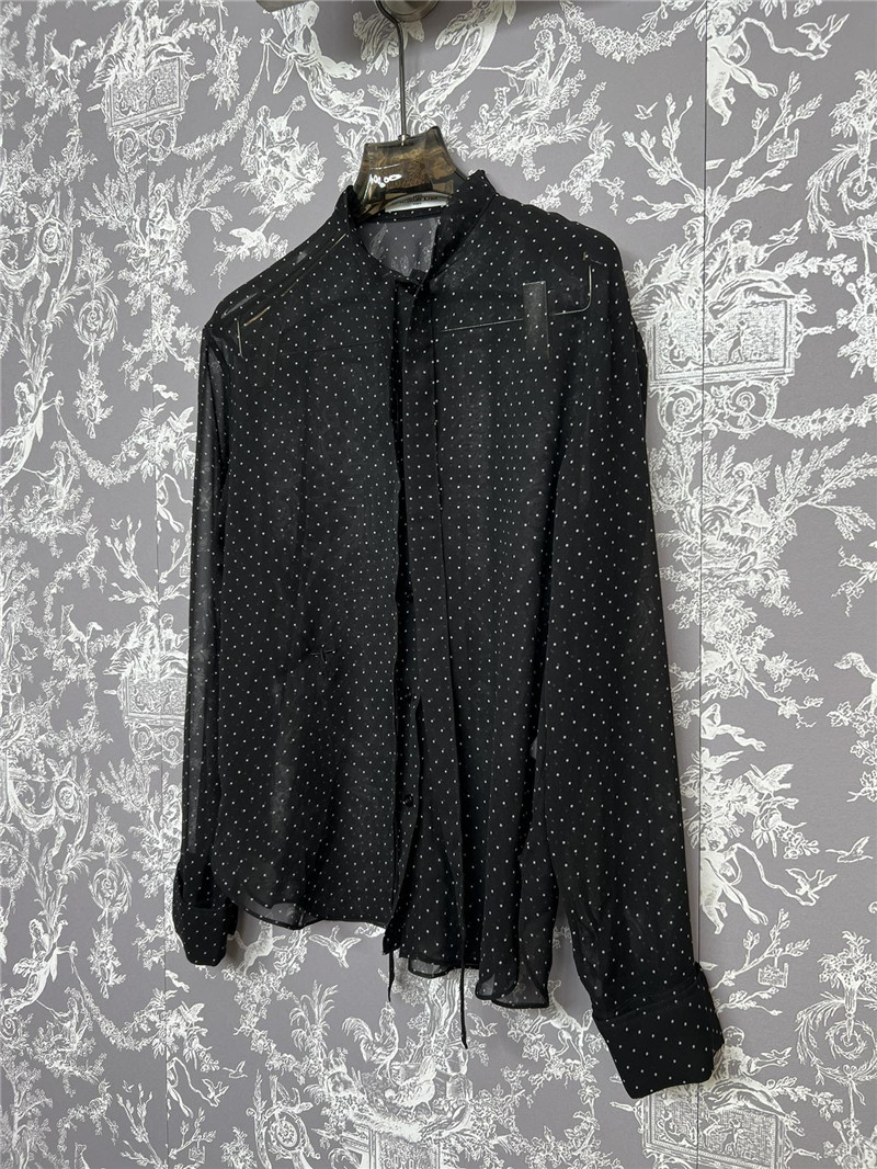 D10r silk polka dot shirt replica clothes