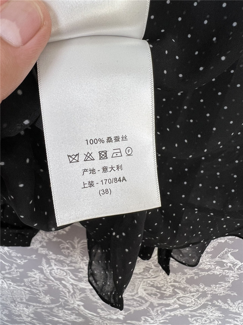 D10r silk polka dot shirt replica clothes