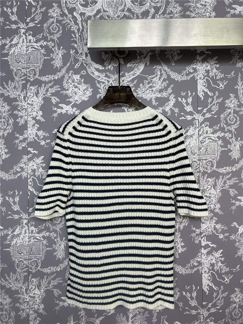 D10r striped knitted short sleeve replica clothing sites