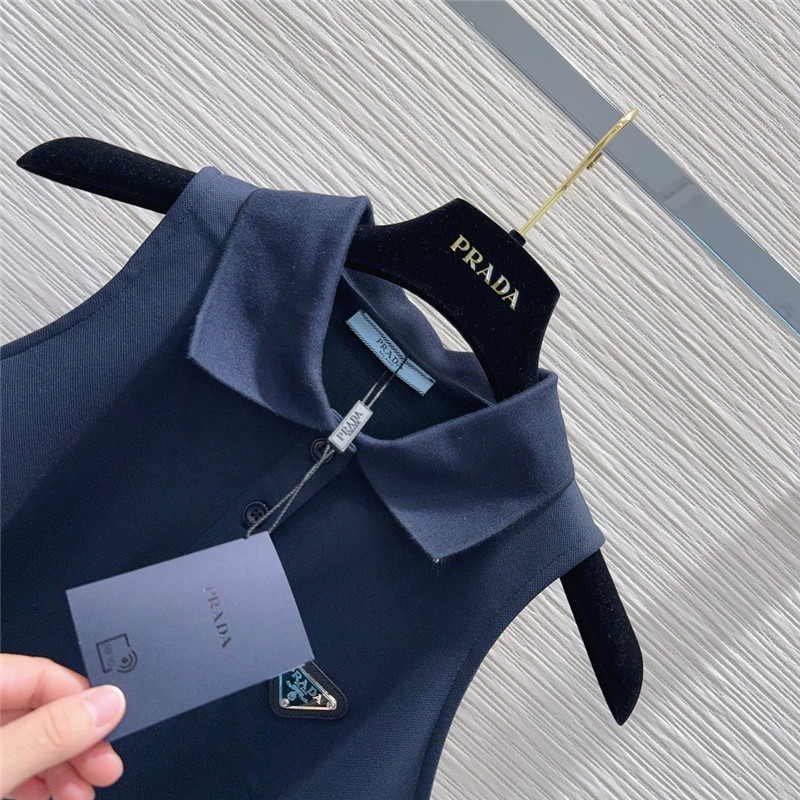 Pra*a hot girl wind collar suit replica designer clothing websites