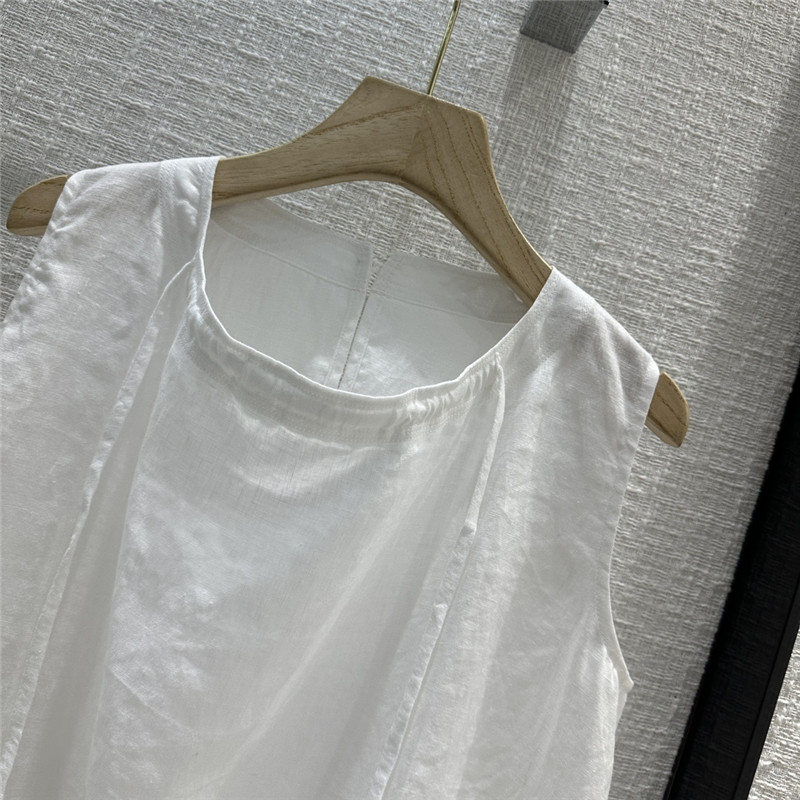 The R0w smocked crew neck vest top cheap replica designer clothes