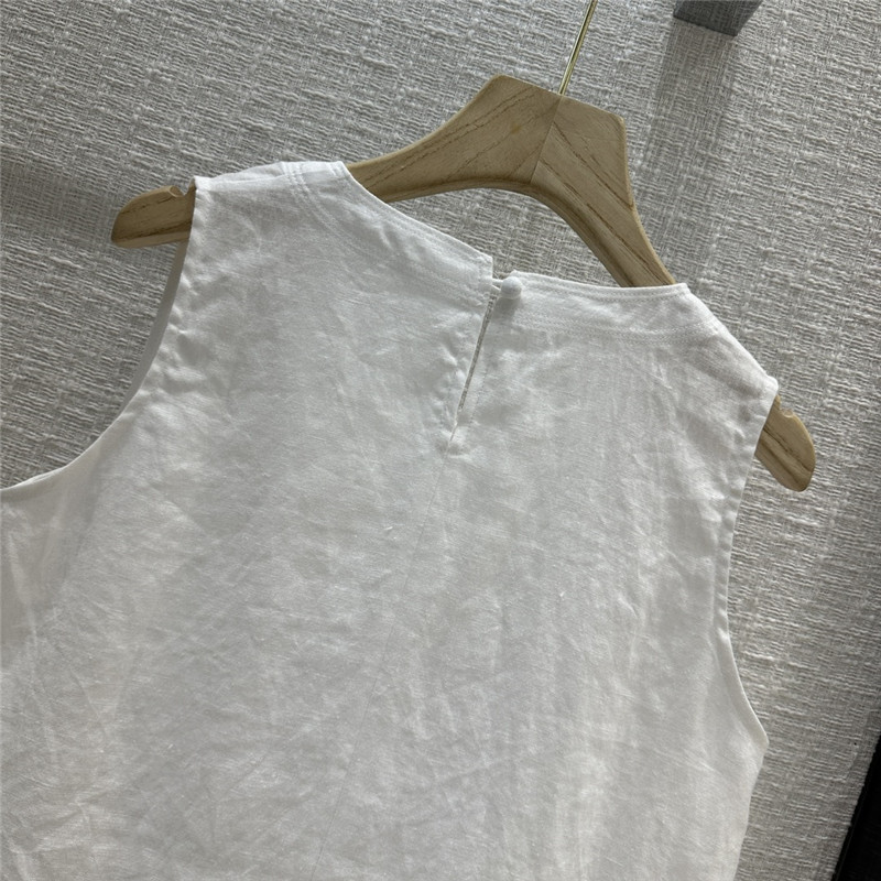 The R0w smocked crew neck vest top cheap replica designer clothes