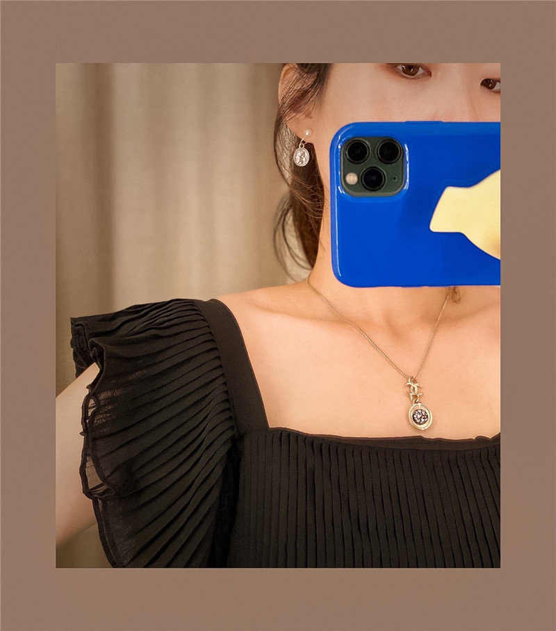 Ch**el double c necklace
