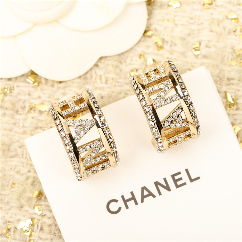 Ch**el letter earrings