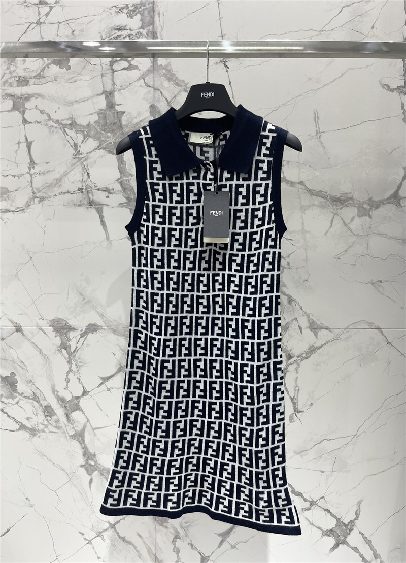 F**di presbyopic knitted sleeveless dress replica clothes