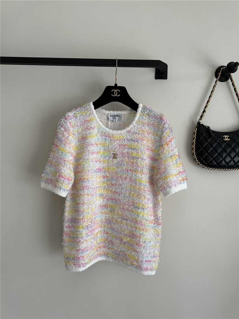 Ch**el new color short sleeve replica d&g clothing