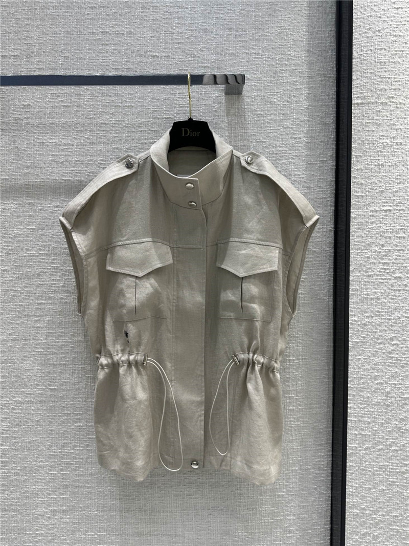 D10r work style stand collar vest jacket replica d&g clothing
