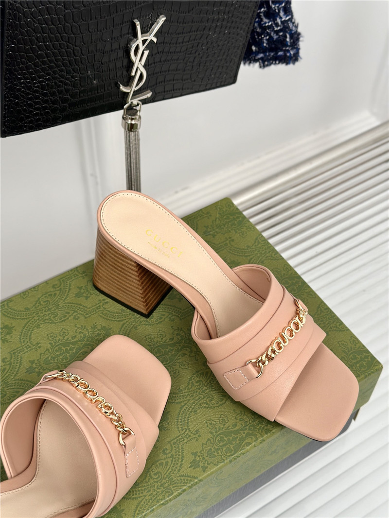 Gvc*1 signoria leather slide sandal beige