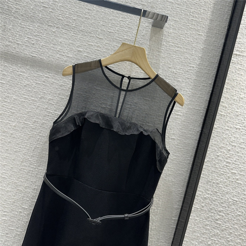 D10r tulle stitching lace sleeveless long dress replica clothing