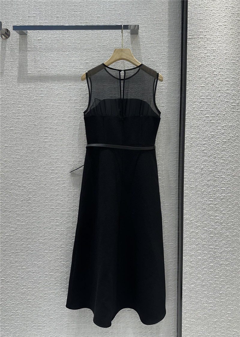 D10r tulle stitching lace sleeveless long dress replica clothing