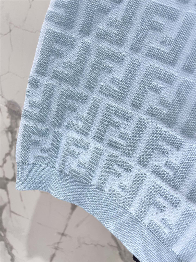 F**di double f letter knitted vest replicas clothes