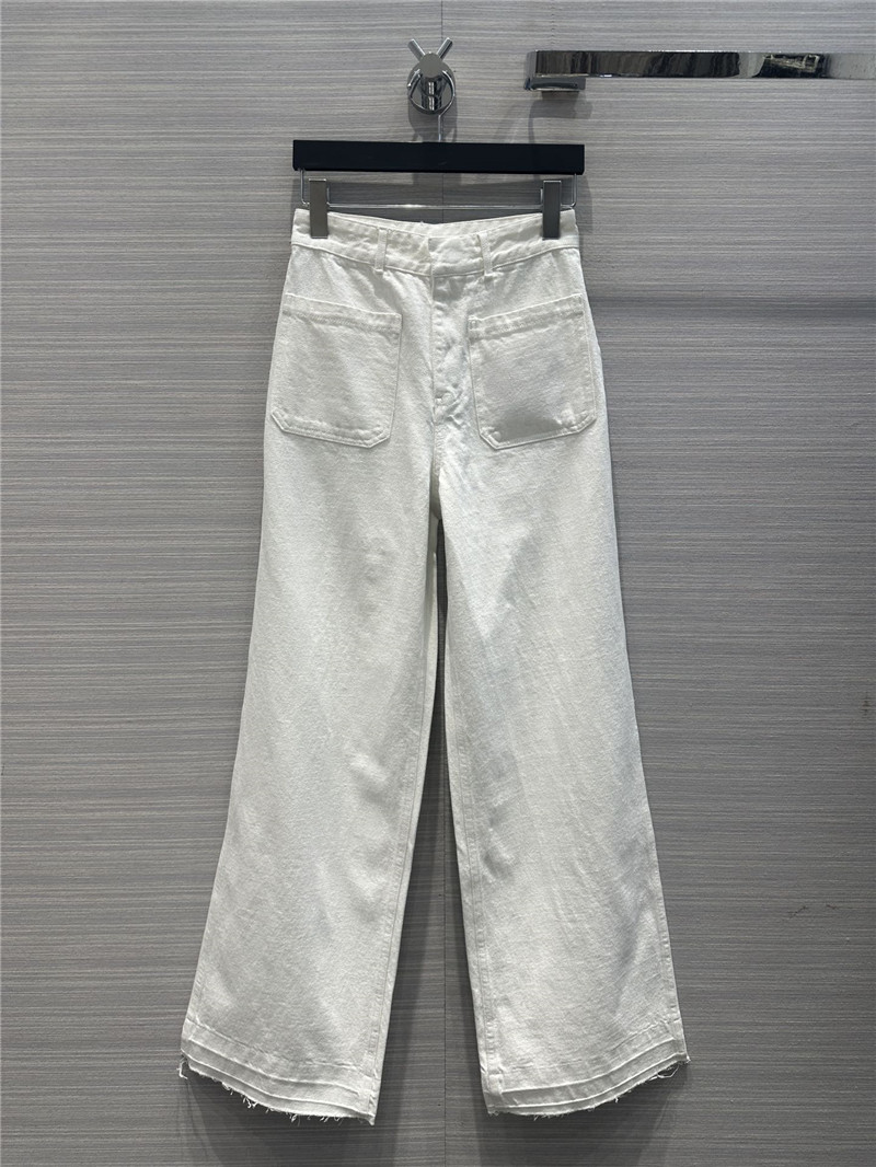 D10r straight white jeans replica d&g clothing