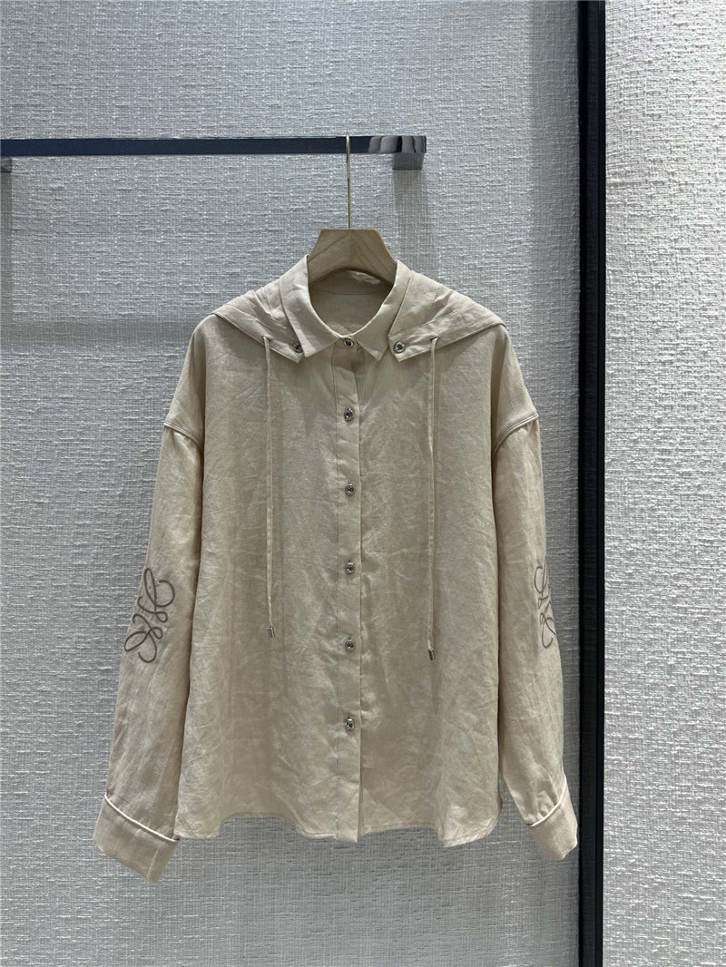 L0ew* womens hooded shirts