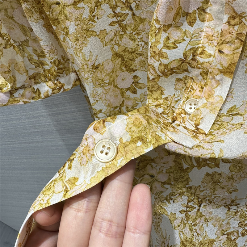 Ce1i*e vintage french elegant silk shirt replicas clothes