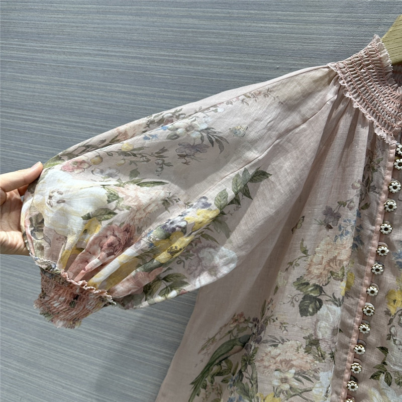 zimm high-end silk and linen shirt replica d&g clothing