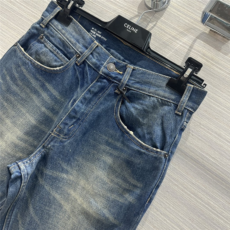 Ce1i*e low waist flared long jeans replicas clothes