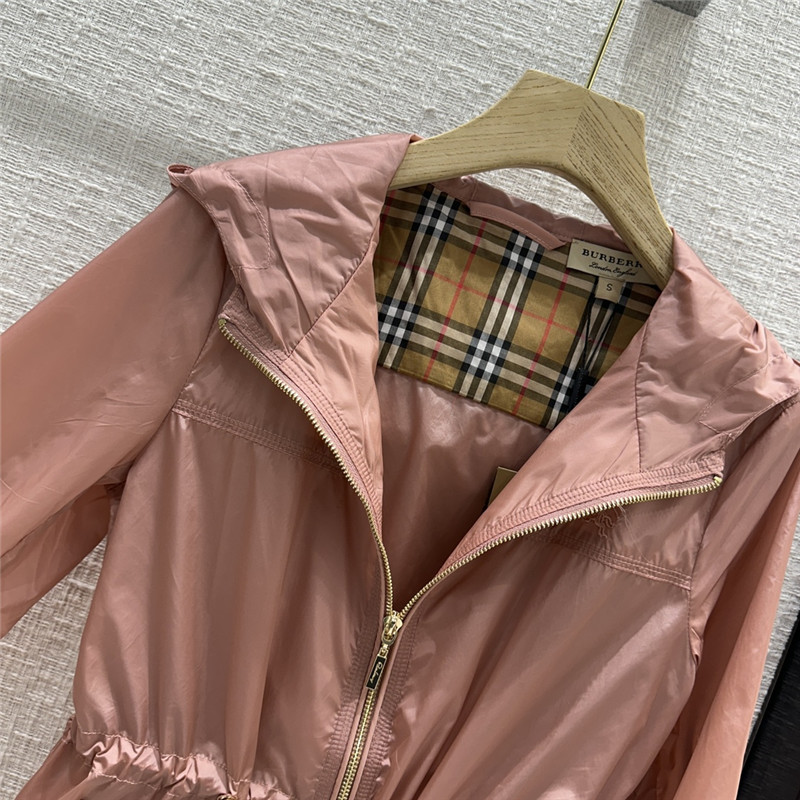 Bv*b*rry hooded zipper sun protection small jacket replica clothes