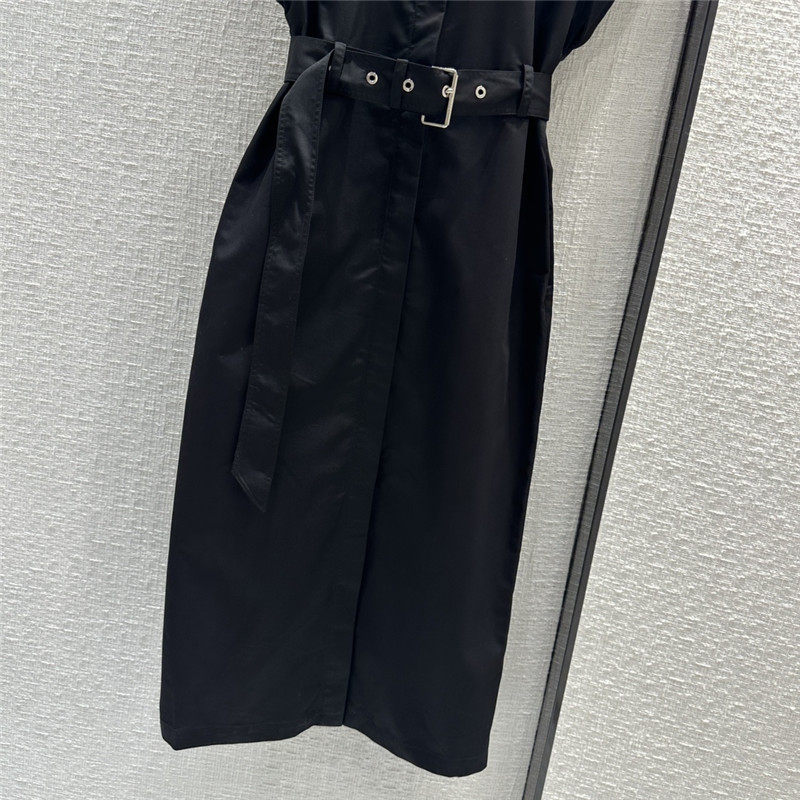 D10r small collar waist long dress replica designer clothes