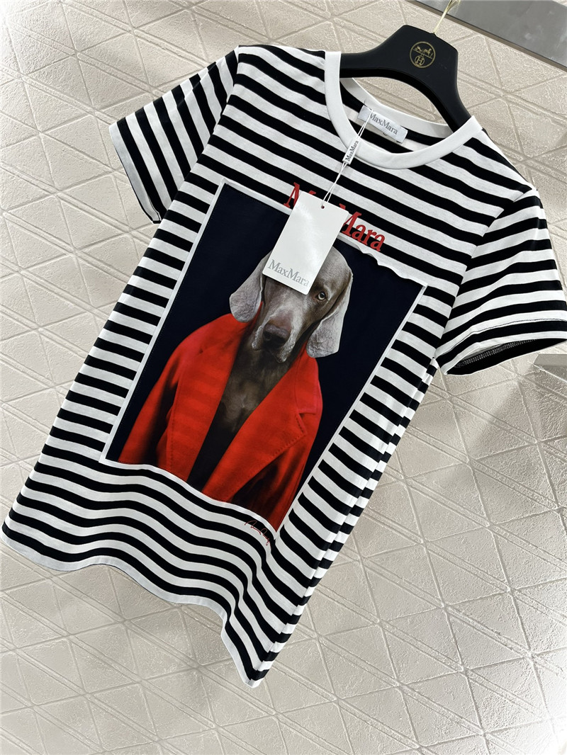 Max Mara Rosso Striped T-shirt