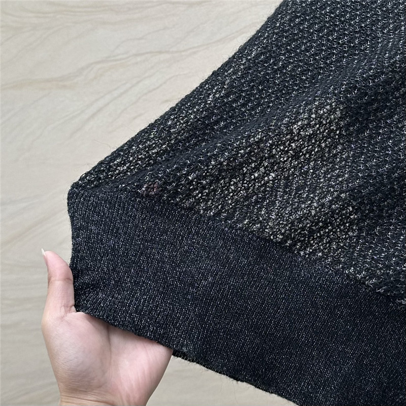 D10r black mohair ascot sweater