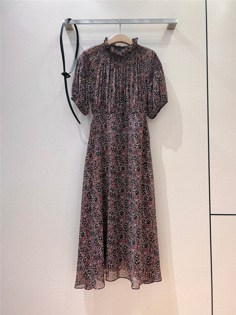 D10r patchwork ruffle collar dress replica d&g clothing