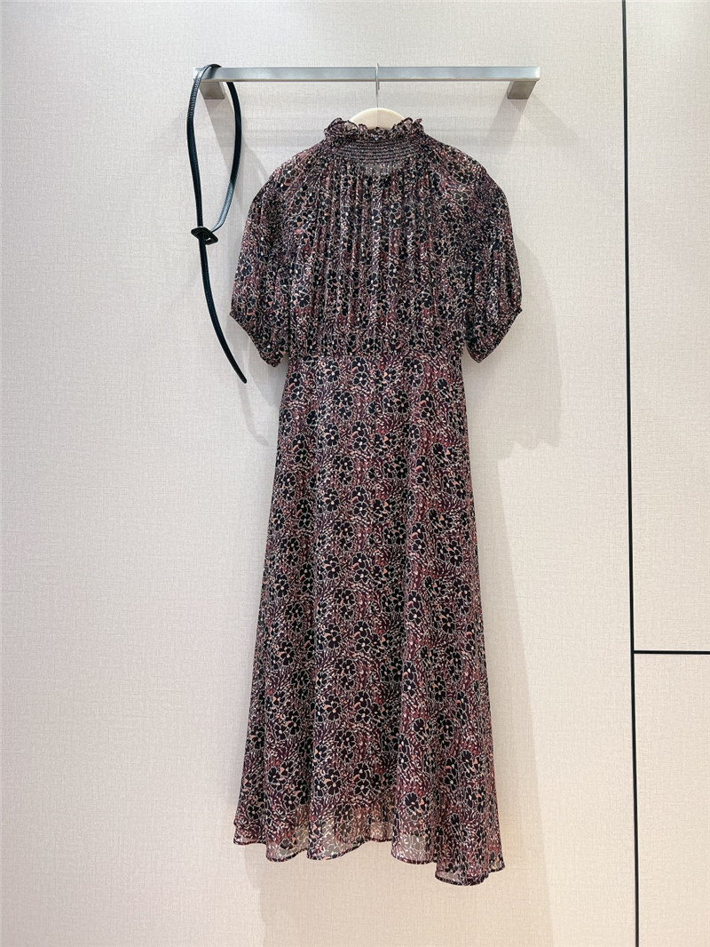 D10r patchwork ruffle collar dress replica d&g clothing