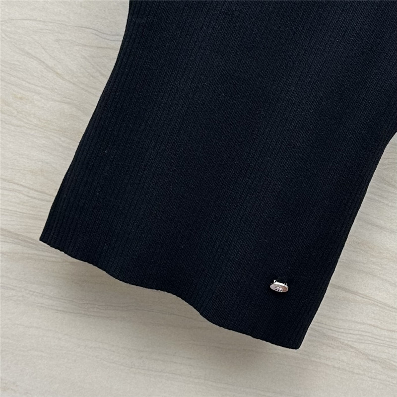 Ch**el polo collar waist knitted small vest replica clothes