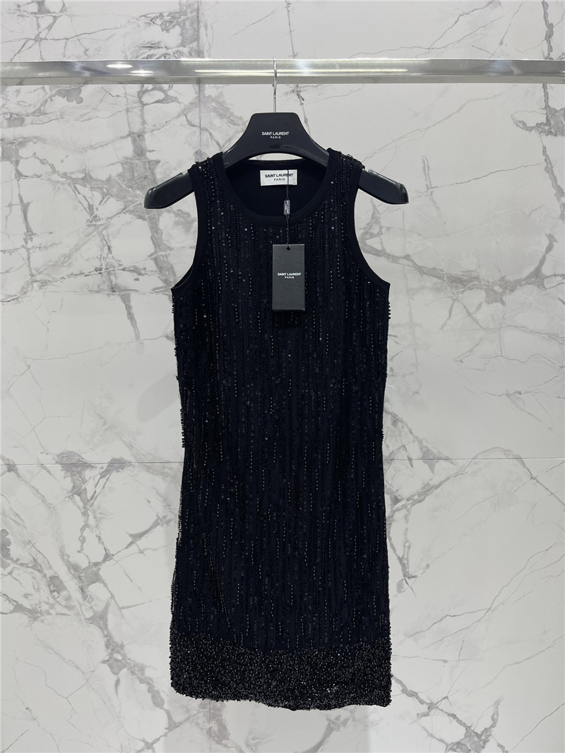 Y51 sleeveless knitted dress replica designer clothes